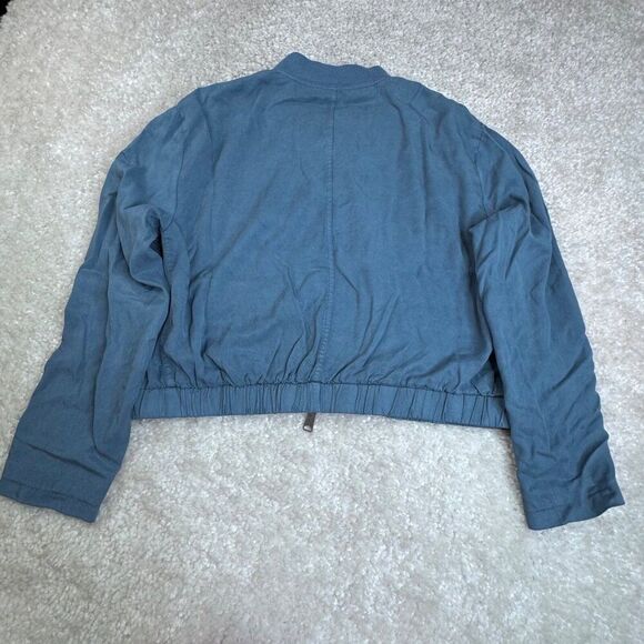 We The Free People Knockout Siren Bomber Jacket Blue - Picture 4 of 13